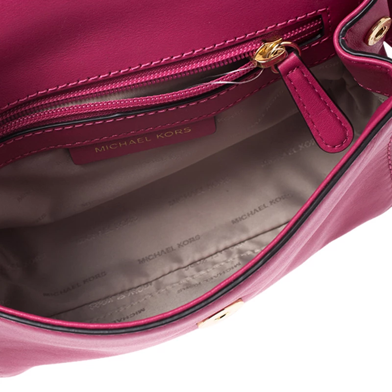 Michael Kors Ultra Pink Leather Mini Ava Top Crossbody Bag For Women - Image 7