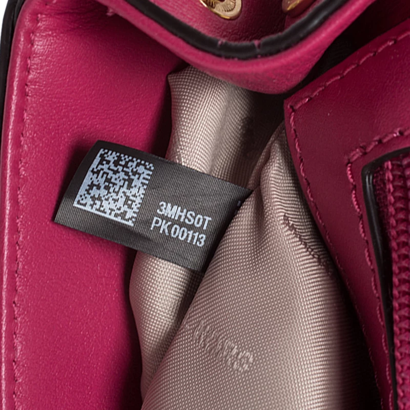 Michael Kors Ultra Pink Leather Mini Ava Top Crossbody Bag For Women - Image 8