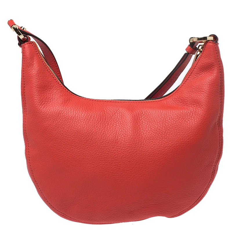 Michael Kors Orange Leather Croossbody Bag For Women - Image 4