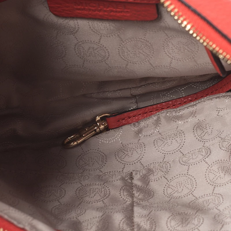 Michael Kors Orange Leather Croossbody Bag For Women - Image 7