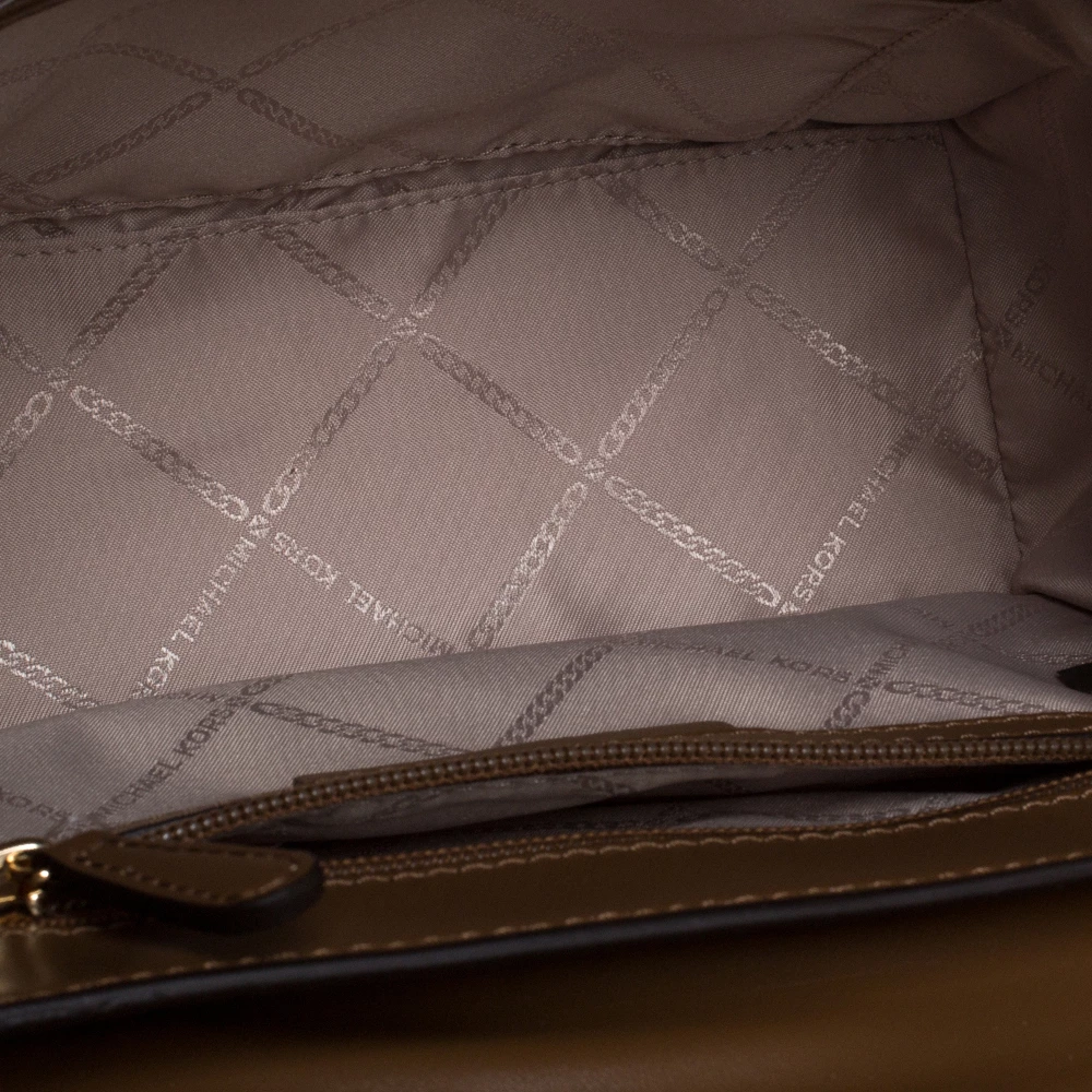 Michael Kors Beige Python Embossed Bleecker Top Handle Bag For Women - Image 7