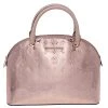 MICHAEL Michael Kors Metallic Rose Gold Mirror Leather Emmy Dome Satchel For Women