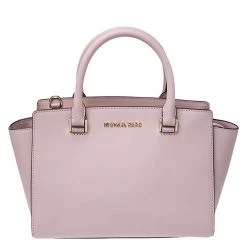Michael Kors Blush Pink Leather Selma Satchel For Women