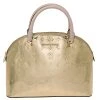 Michael Kors Metallic Gold Mirror Leather Emmy Dome Satchel For Women