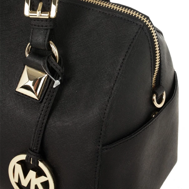 Michael Kors Black Medium Saffiano Leather Tote For Women - Image 8