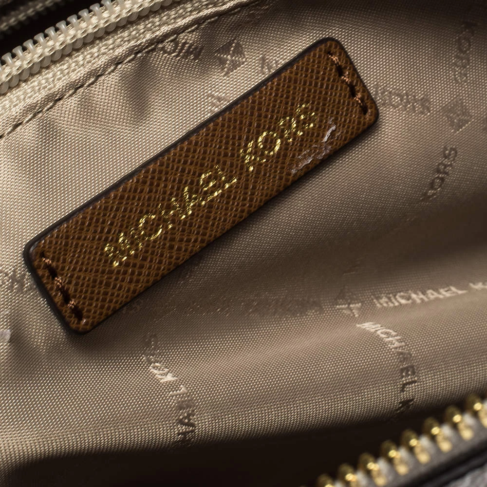 Michael Kors Vanilla White Signature Coated Canvas Large Ciara Tote For Women - Image 9