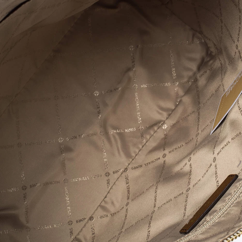 Michael Kors Vanilla White Signature Coated Canvas Large Ciara Tote For Women - Image 7