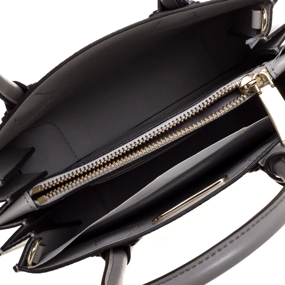 Michael Kors Grey/White Leather Mercer Tote For Women - Image 7