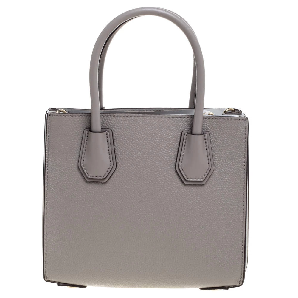Michael Kors Grey/White Leather Mercer Tote For Women - Image 4