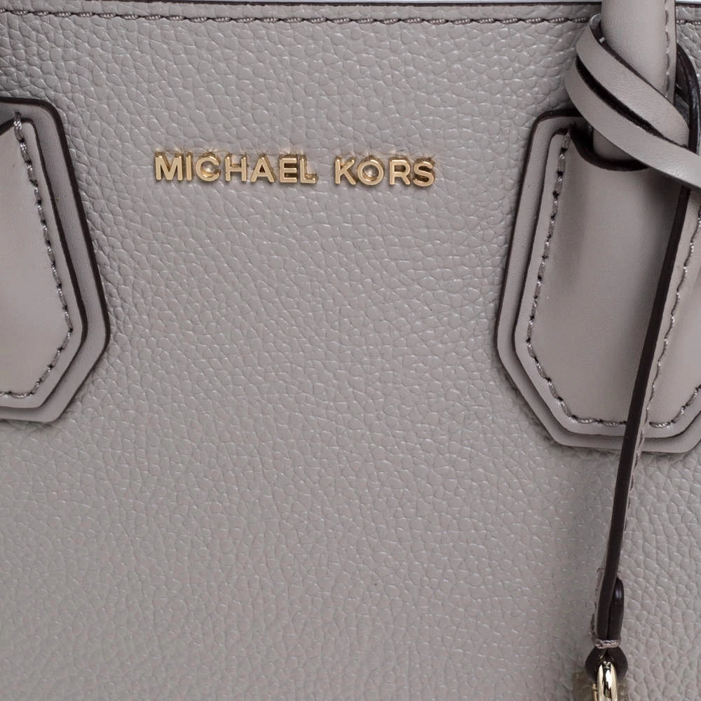 Michael Kors Grey/White Leather Mercer Tote For Women - Image 5