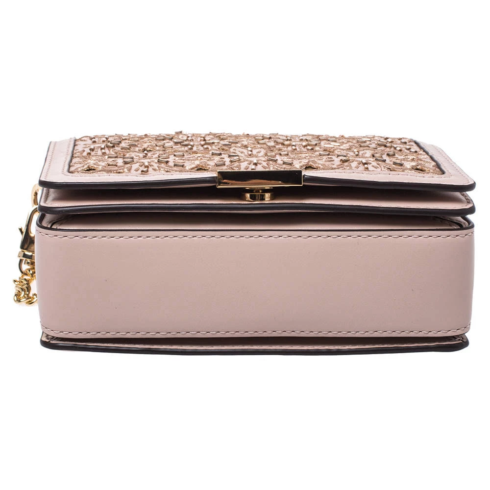 Michael Kors Soft Pink Leather Medium Gusset Jade Shoulder Bag For Women - Image 6