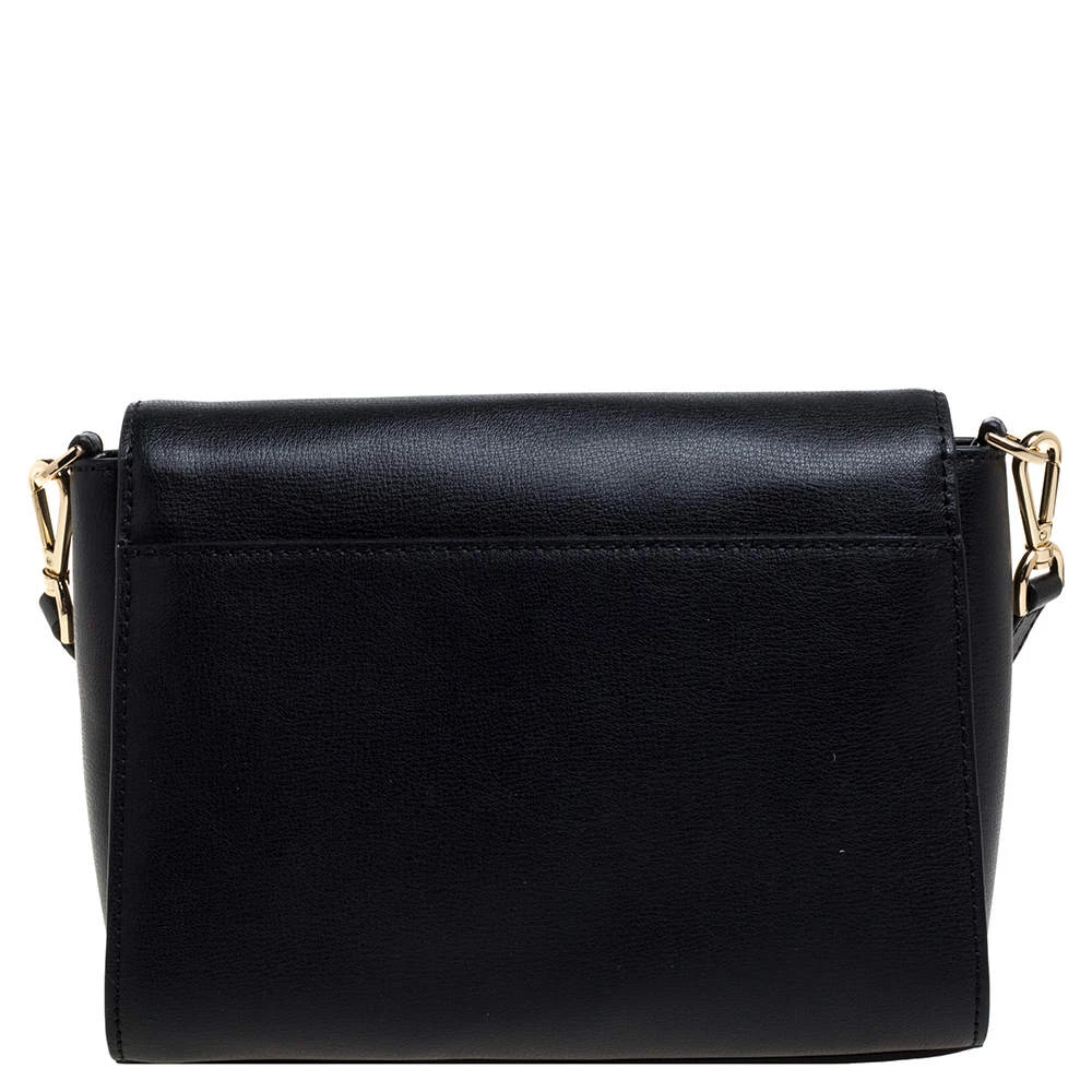 Michael Kors Black Leather Medium Ellis Crossbody Bag For Women - Image 4