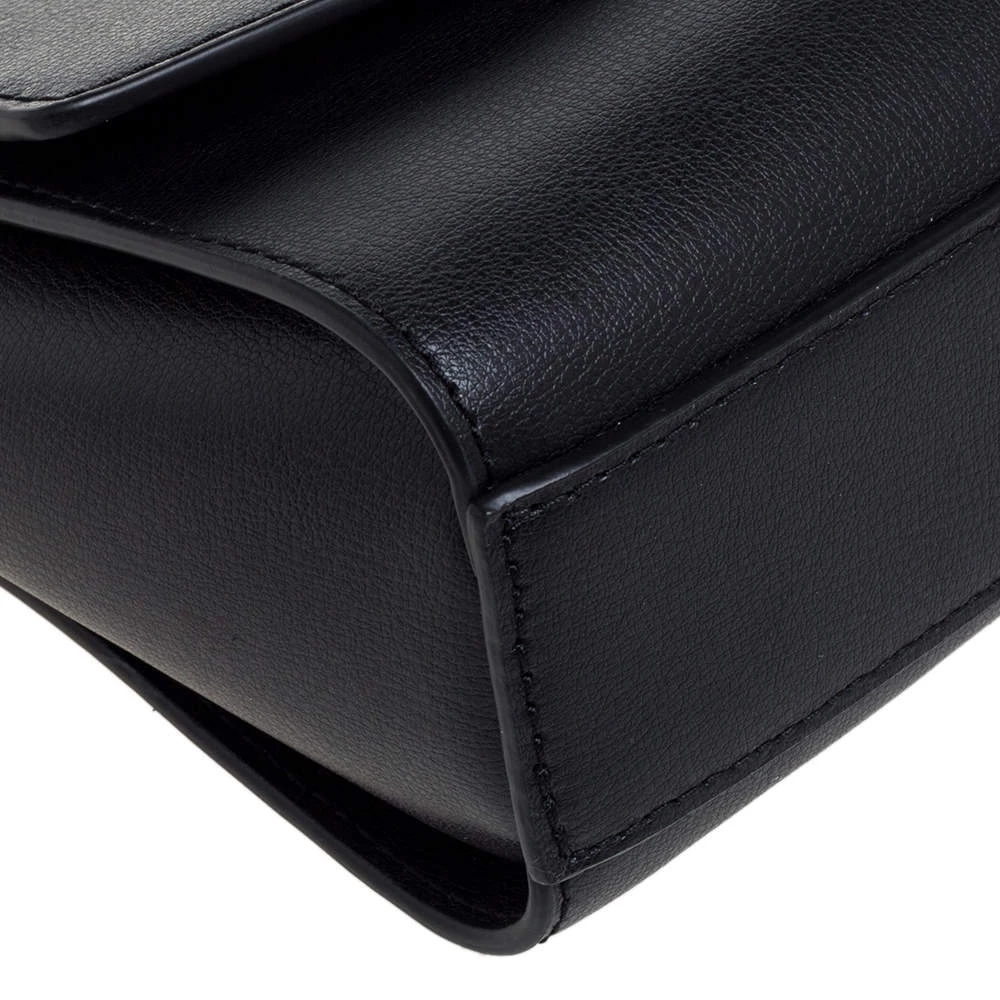 Michael Kors Black Leather Medium Ellis Crossbody Bag For Women - Image 10