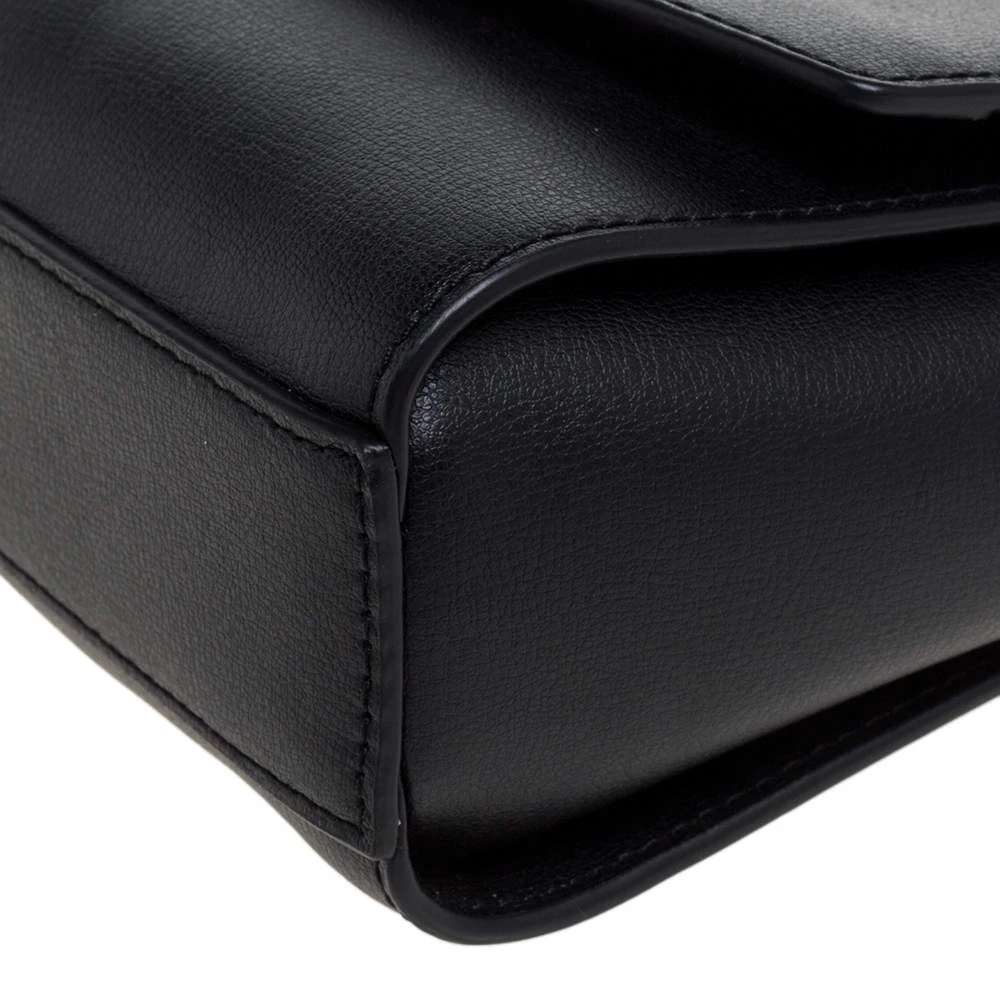 Michael Kors Black Leather Medium Ellis Crossbody Bag For Women - Image 11