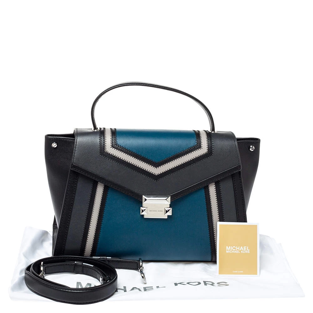 Michael Kors Tri Color Leather Whitney Top Handle Bag For Women - Image 9