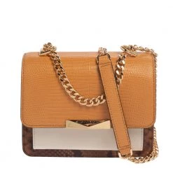 MICHAEL Michael Kors Multicolor Croc, Snakeskin Embossed Leather Mini Crossbody Bag For Women