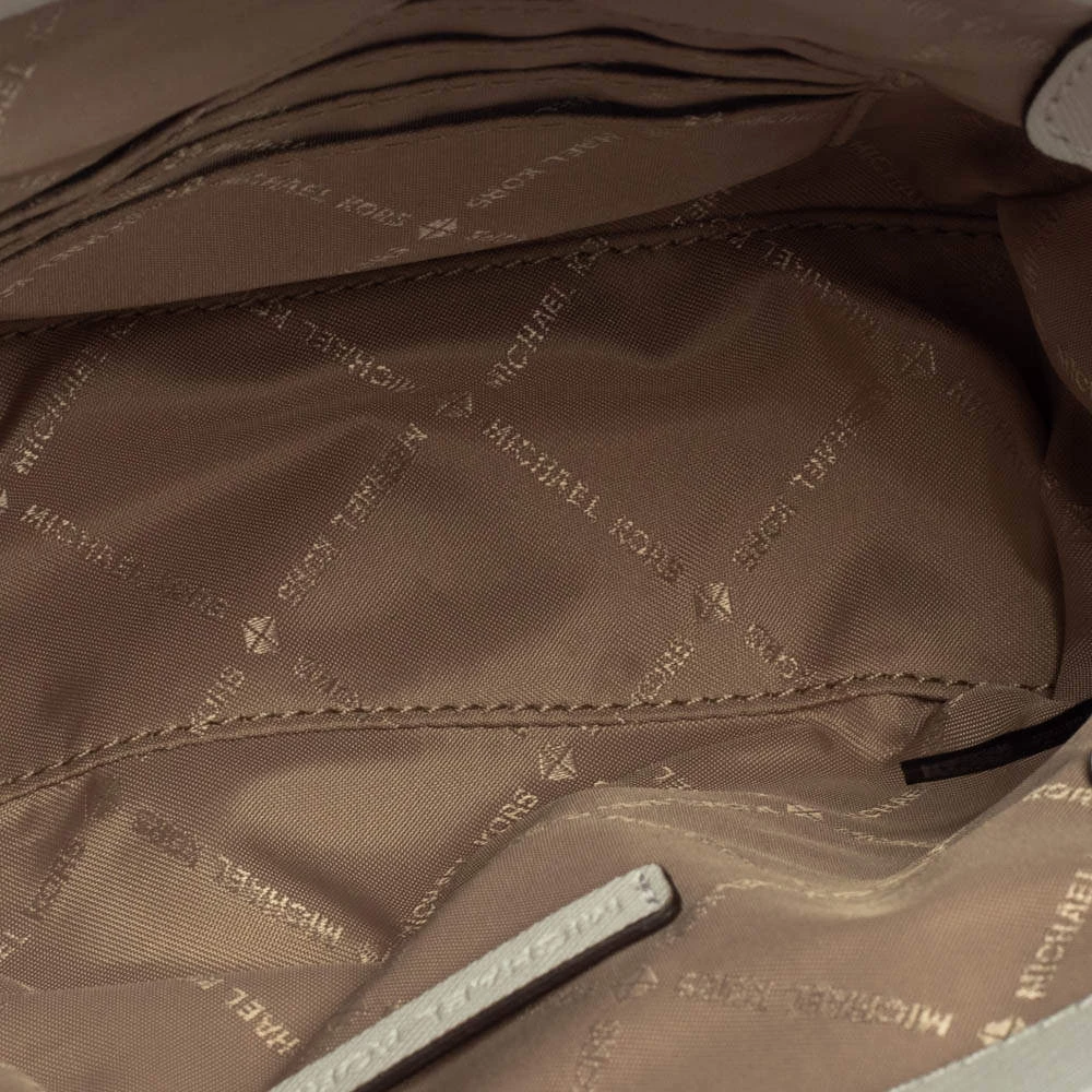 Michael Kors White Leather Studded Sofia Shoulder Bag For Women - Image 7