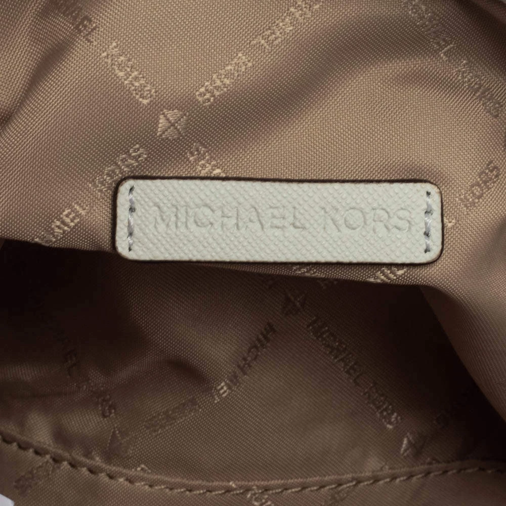 Michael Kors White Leather Studded Sofia Shoulder Bag For Women - Image 10