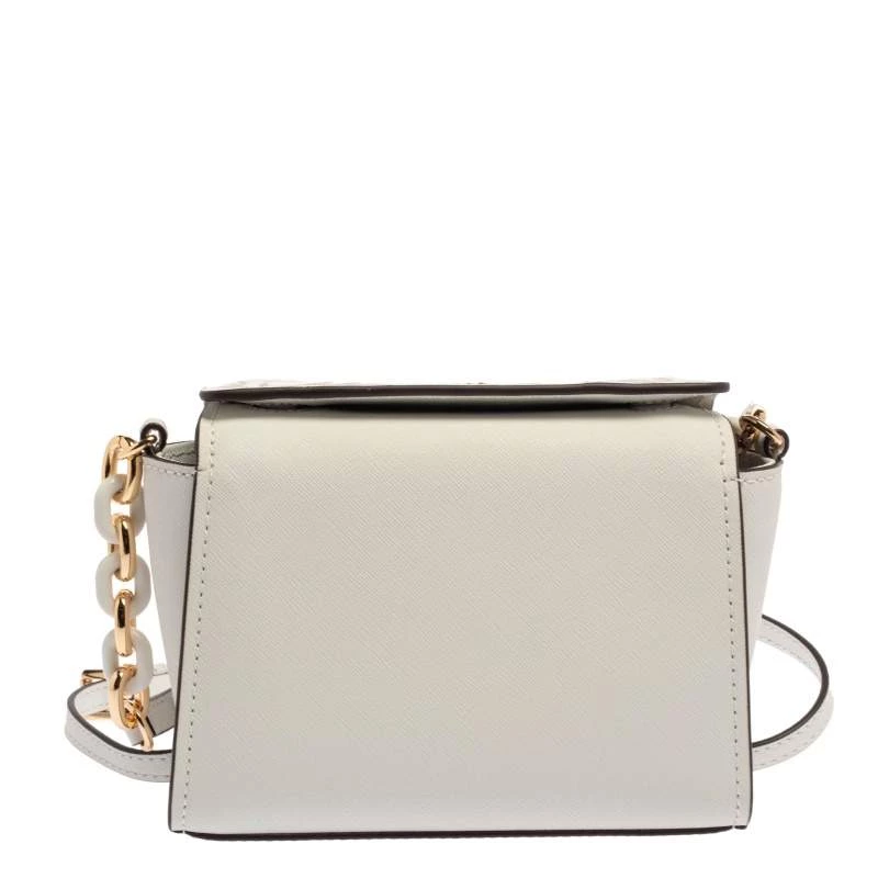 Michael Kors White Leather Studded Sofia Shoulder Bag For Women - Image 4