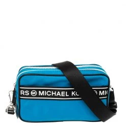 Michael Kors Blue Nylon Small Kenly Camera Crossbody Bag For Women