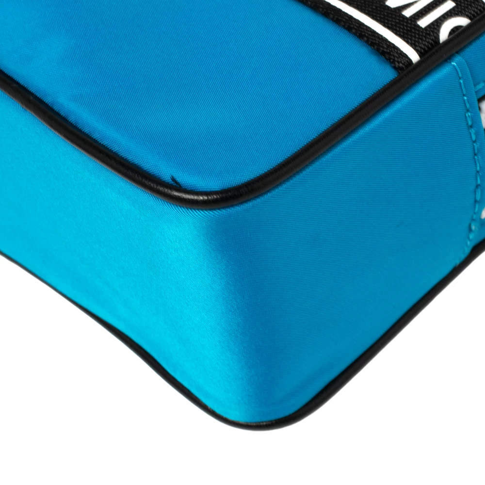 Michael Kors Blue Nylon Small Kenly Camera Crossbody Bag For Women - Image 11