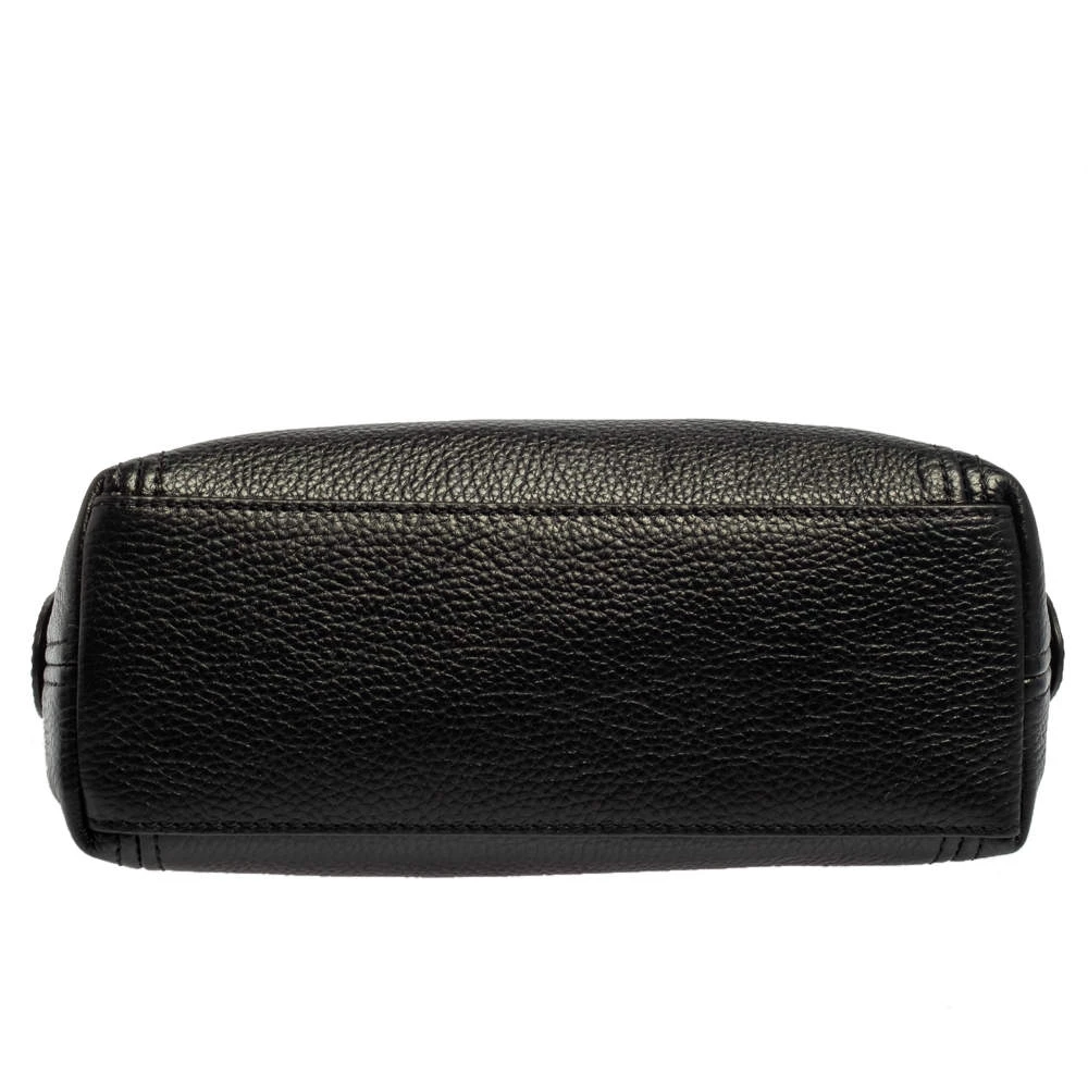 Michael Kors Black Leather Medium Jet Set Chain Shoulder Bag For Women - Image 6