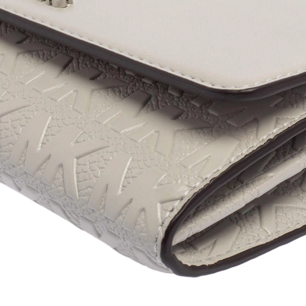 Michael Kors Grey Leather Jet Set Wallet On Chain For Women - Image 13