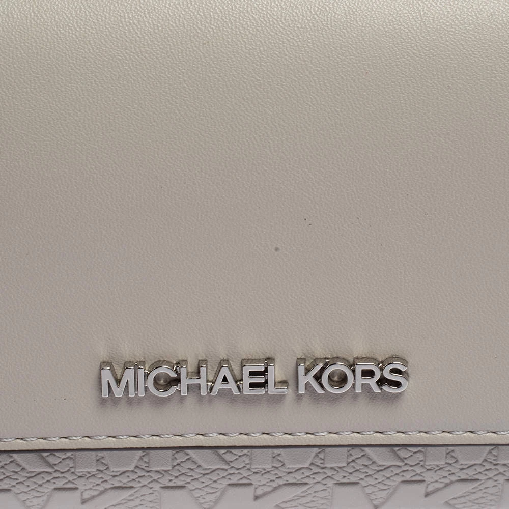 Michael Kors Grey Leather Jet Set Wallet On Chain For Women - Image 5