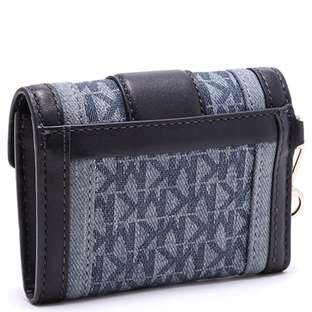 Michael Kors Blue Leather And Textile Whitney Small Chain Purse For Women - Image 2