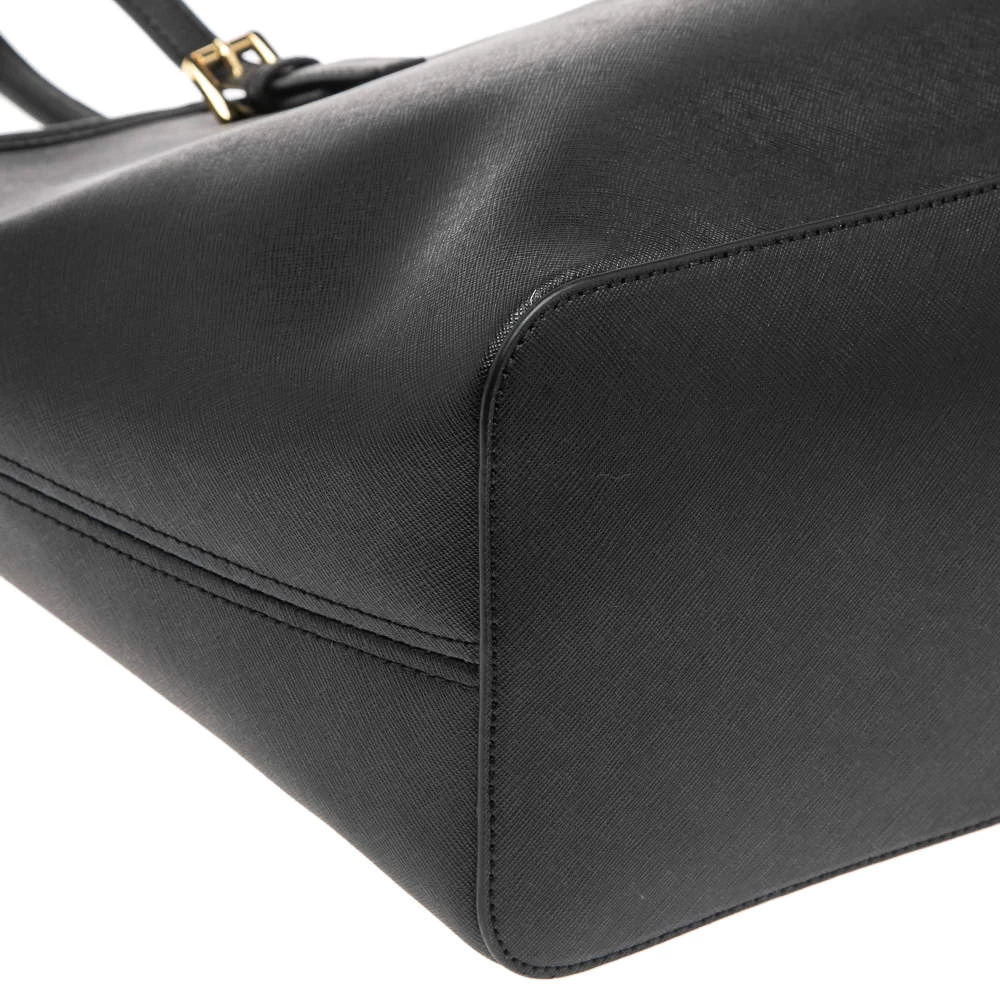 MICHAEL Michael Kors Black Leather Large Jet Set Tote For Women - Image 11