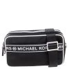 Michael Kors Black/White Nylon Small Kenly Camera Crossbody Bag For Women