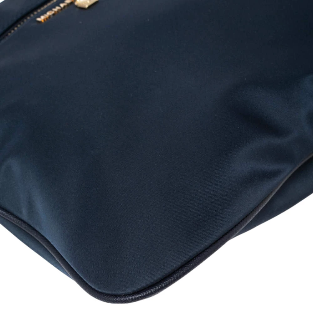 Michael Kors Navy Blue Nylon Large Kelsey Messenger Bag For Women - Image 10