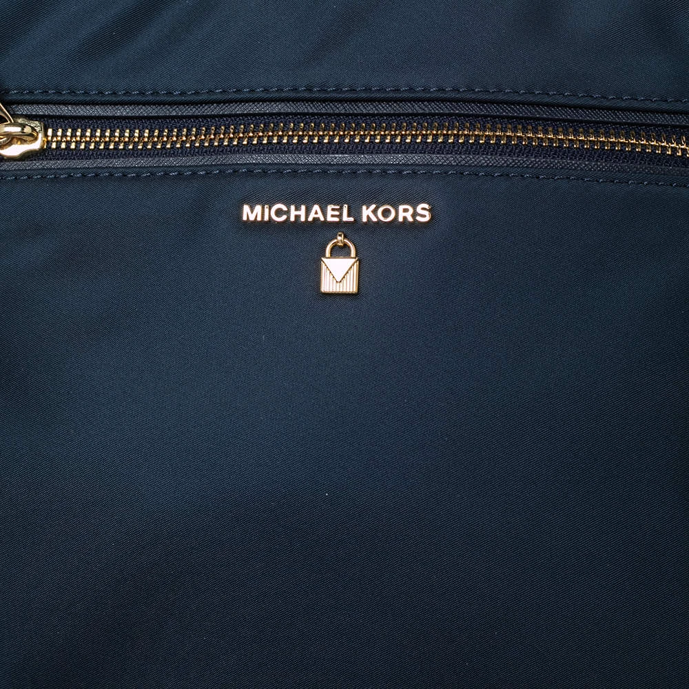Michael Kors Navy Blue Nylon Large Kelsey Messenger Bag For Women - Image 5