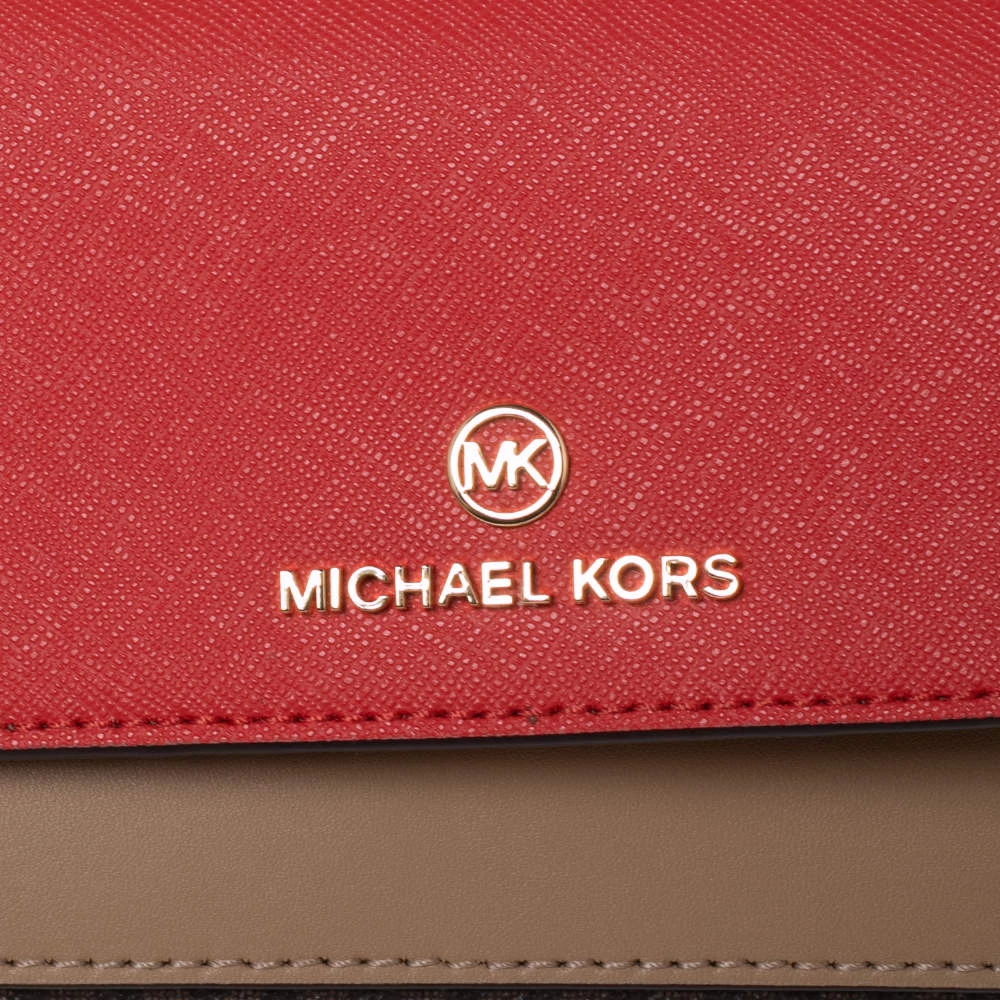 Michael Kors Multicolor Signature Coated Canvas And Leather Jet Set Charm Wallet On Chain For Women - Image 6