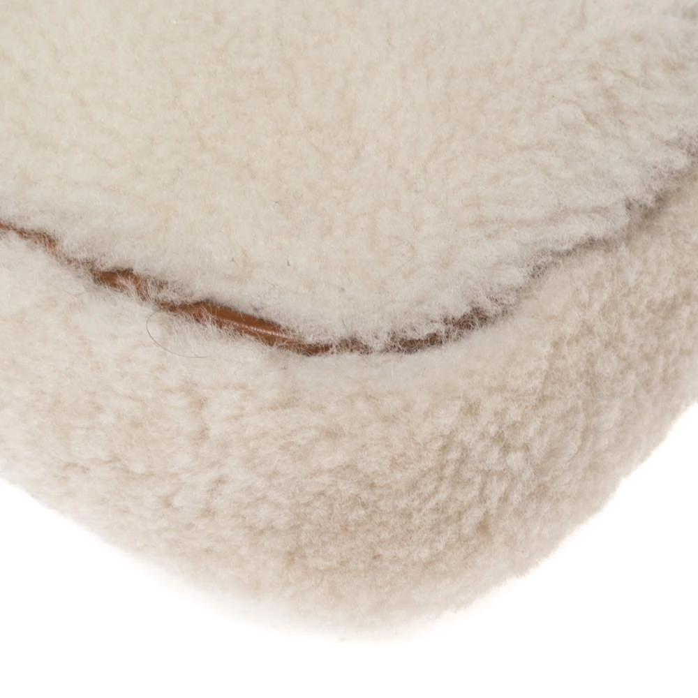 Michael Kors Off White/Brown Shearling And Leather Camera Crossbody Bag For Women - Image 10