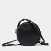 Michael Kors Black Leather Canteen Crossbody Bag For Women