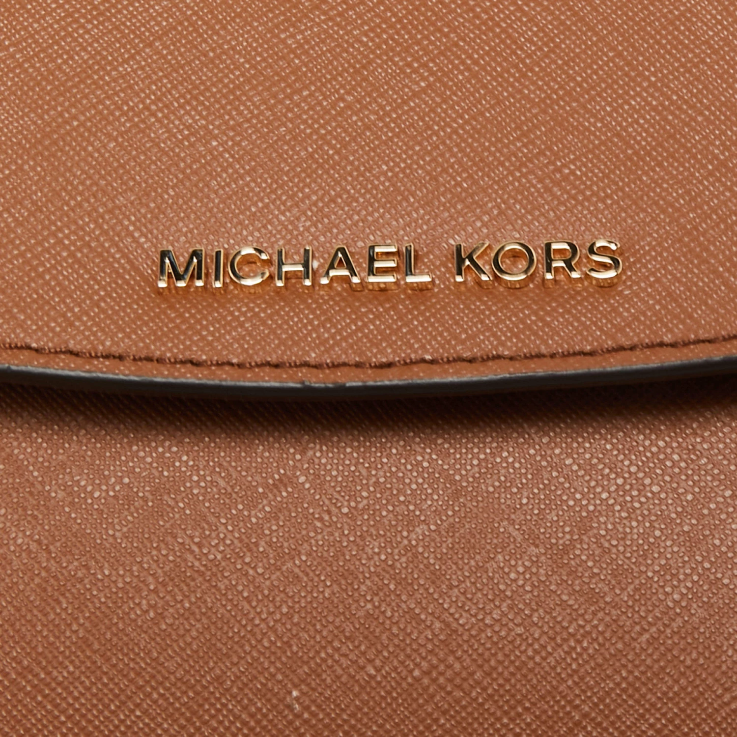 Michael Kors Tan Leather Extra Small Ava Crossbody Bag For Women - Image 5