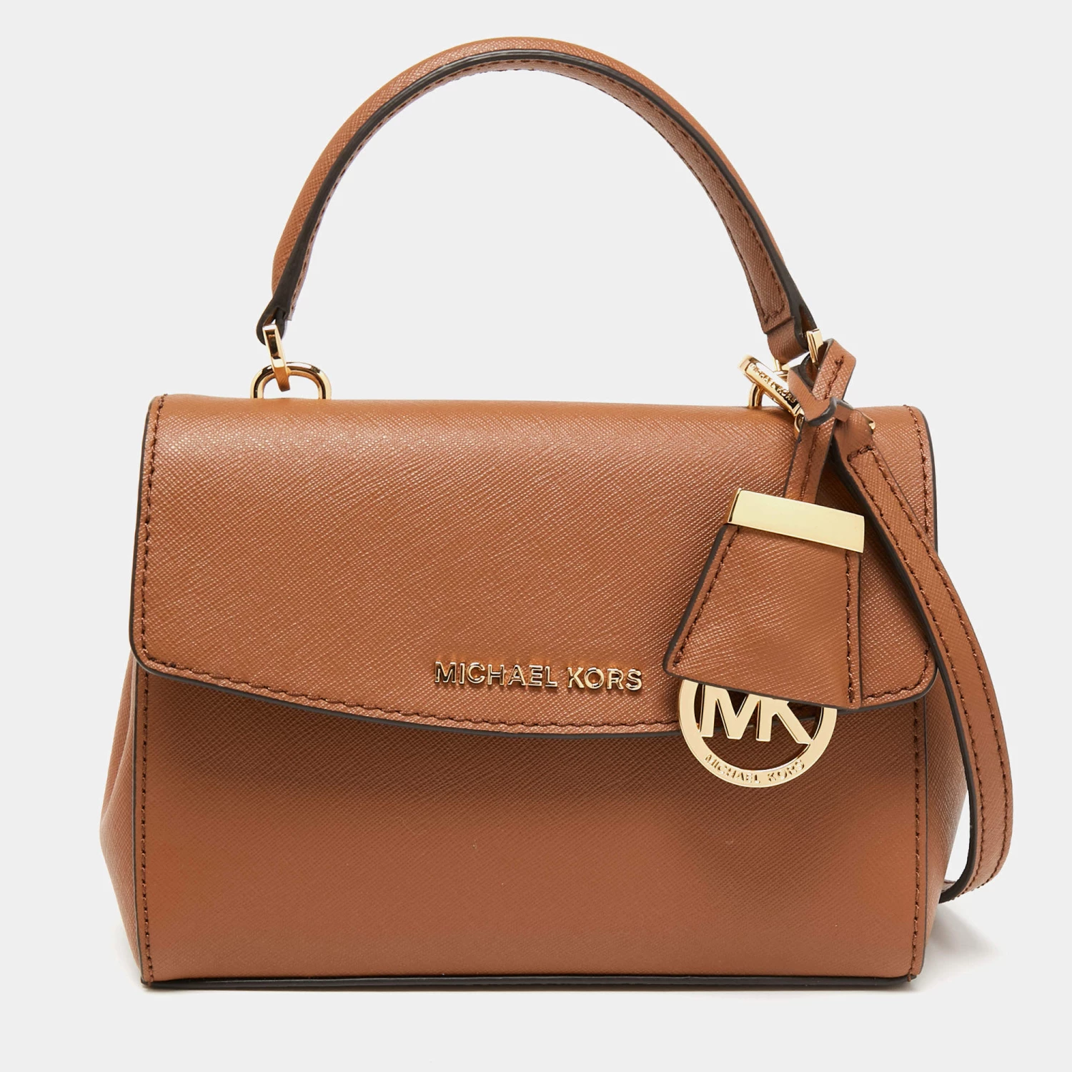Michael Kors Tan Leather Extra Small Ava Crossbody Bag For Women