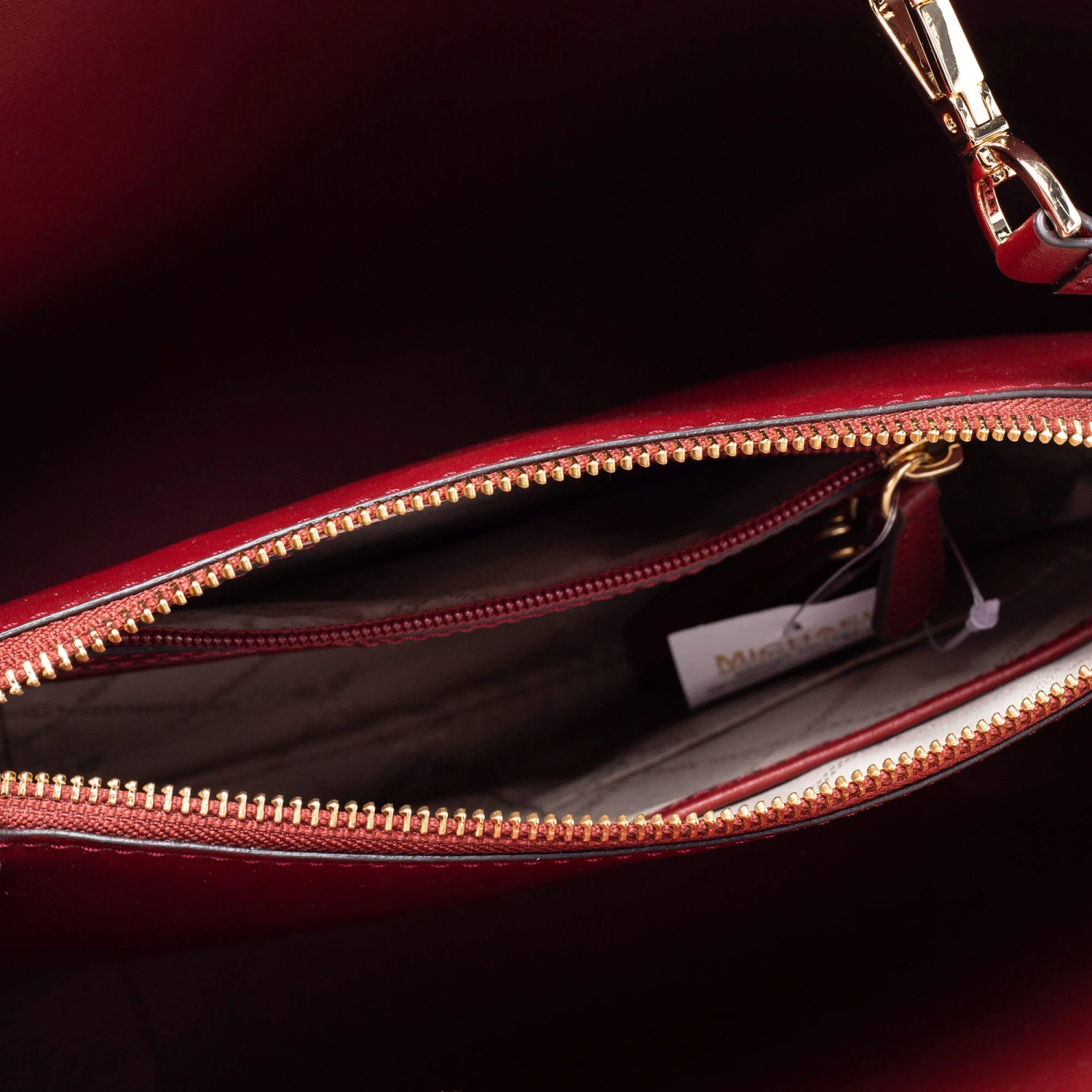 Michael Kors Brown Signature Coated Canvas And Leather Mercer Gallery Satchel For Women - Image 10