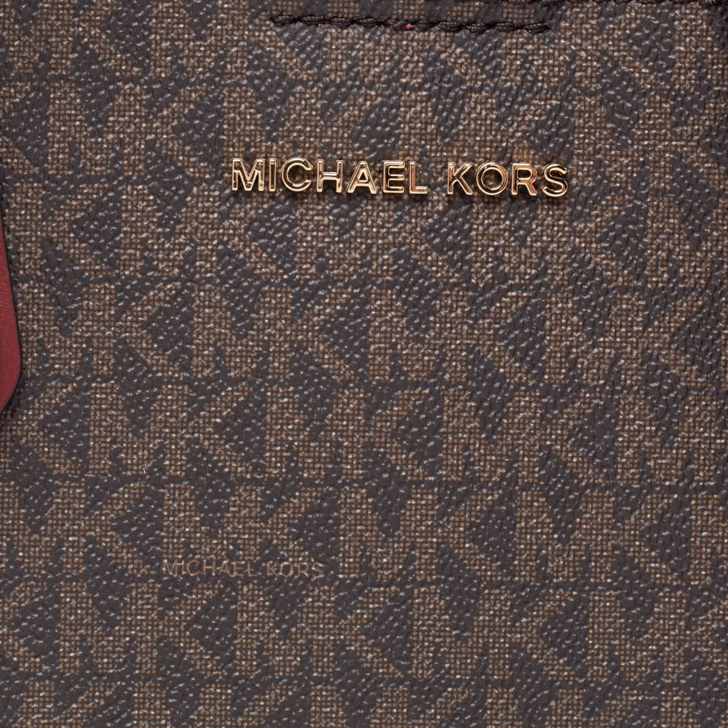 Michael Kors Brown Signature Coated Canvas And Leather Mercer Gallery Satchel For Women - Image 5