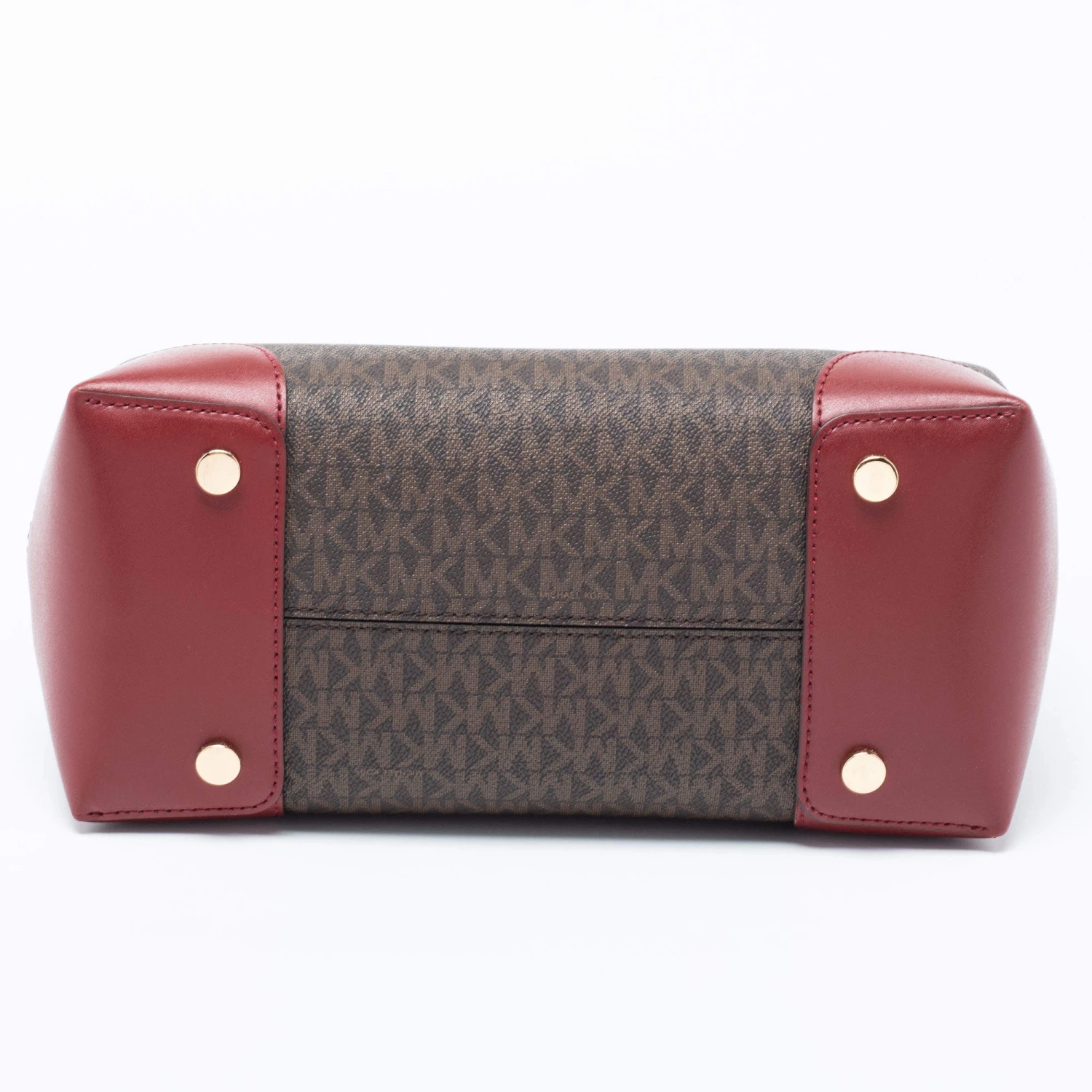 Michael Kors Brown Signature Coated Canvas And Leather Mercer Gallery Satchel For Women - Image 6