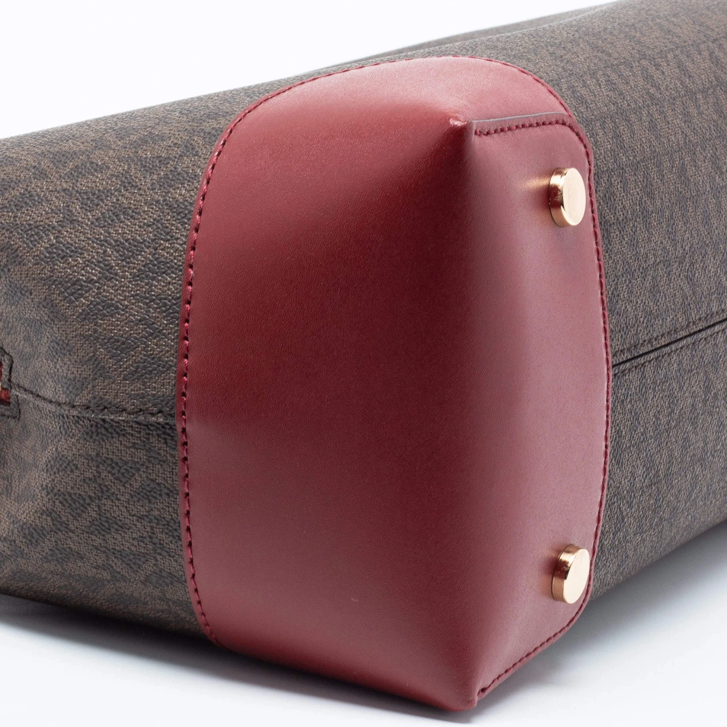 Michael Kors Brown Signature Coated Canvas And Leather Mercer Gallery Satchel For Women - Image 13