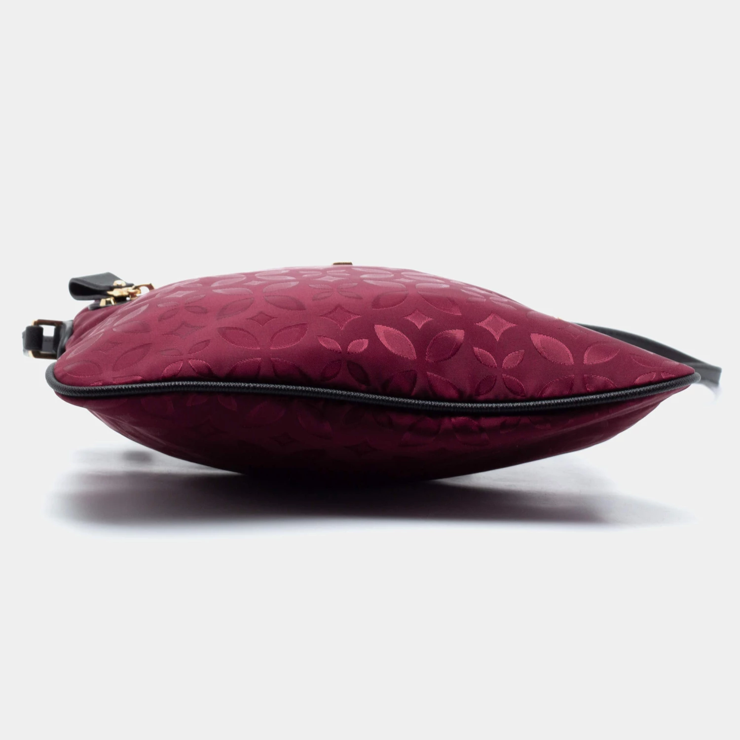 Michael Kors Plum Floral Nylon Large Kelsey Messenger Bag For Women - Image 6