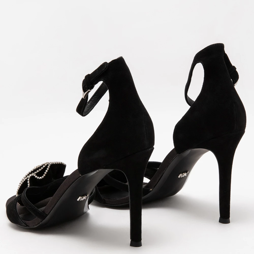 Michael Kors Black Suede Ankle Strap Sandals Size EU 39 For Women - Image 3