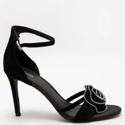 Michael Kors Black Suede Ankle Strap Sandals Size EU 39 For Women