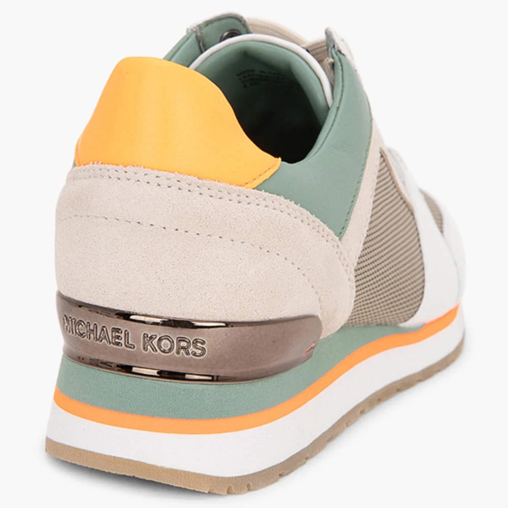 Michael Kors Beige Leather And Mesh Billie Trainer Sneakers Size EU 36 For Women - Image 3