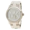 Michael Kors Silver Stainless Steel Runway Crystal Pave MK5544 Women's Wristwatch 45 Mm For Women