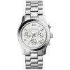 Michael Kors Silver Stainless Steel Runway MK5076 Women's Wristwatch 38MM For Women