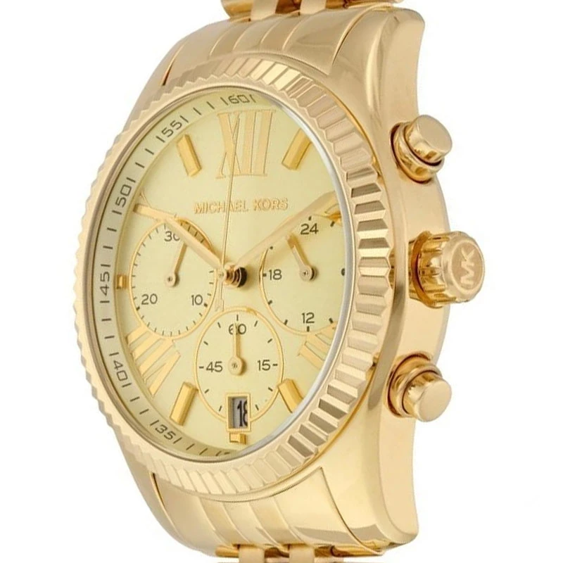 Michael Kors Yellow Gold Plated Steel Lexington MK5556 Women's Wristwatch 38MM For Women - Image 2