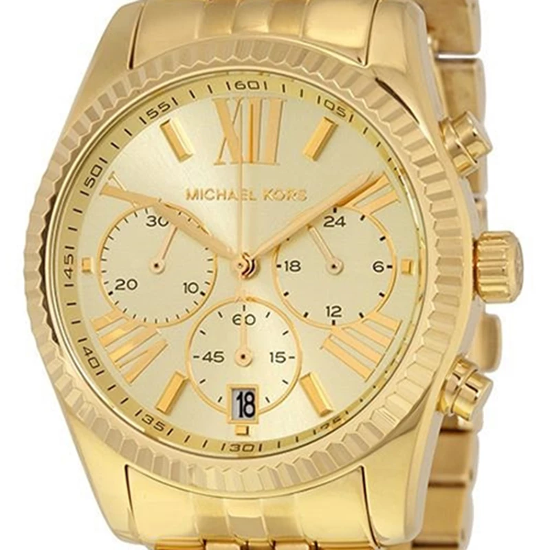 Michael Kors Yellow Gold Plated Steel Lexington MK5556 Women's Wristwatch 38MM For Women - Image 3